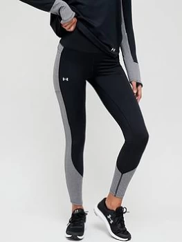 Image of Under Armour Training Cozy Blocked Leggings - Black/White Size M Women