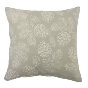Image of Irwin Woodland Cushion Stone / 45 x 45cm / Feather Filled