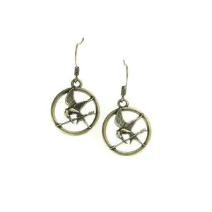 Image of Hunger Games - Girl On Fire Mockingjay earrings