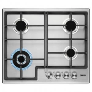 Image of Zanussi ZGH66424XX 4 Burner Gas Hob