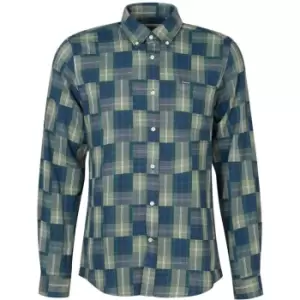 Image of Barbour Tartan Patch Tailored Shirt - Blue