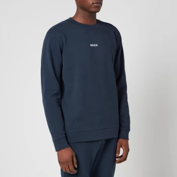 Image of Hugo Boss Weevo 1 Crew Neck Sweatshirt Navy Size M Men