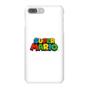 Image of Nintendo Super Mario Colour Logo Phone Case - iPhone 7 Plus - Snap Case - Gloss