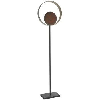 Image of Merano Messina Floor Lamp Bronze Patina Finish & Dark Bronze Paint