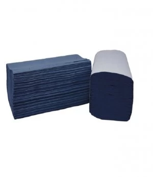Image of 2Work Blue I-Fold 1-Ply Hand Towels 242x222mm (Pack of 3600) 2W70104