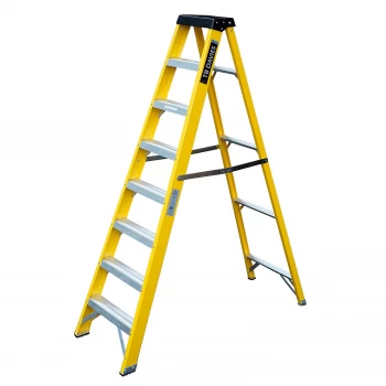 Image of EN131 Fibreglass Step Ladder - 8 Tread