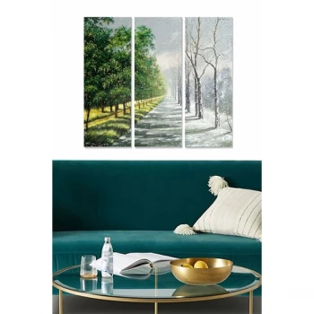 Image of MDF1110765 Multicolor Decorative MDF Painting (3 Pieces)