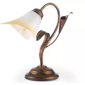 Image of Onli Lucrezia Glass Table Lamp, Bronze