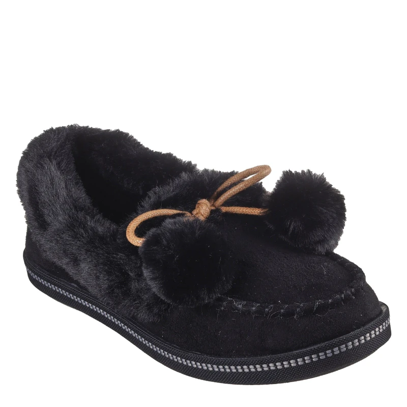 Image of Skechers Womens Cozy CampF Slippers Full Fit Slippers 2 (35) Black 10236703220