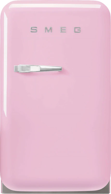 Image of Smeg 50s Style Right Hand Hinged Minibar FAB5RPK6 72cm Fridge - Pink - C Rated