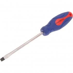 Image of Faithfull Soft Grip Flared Slotted Tip Screwdriver 8mm 150mm