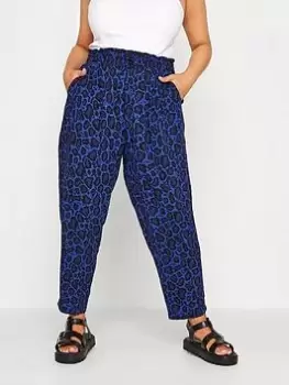 Image of Yours Trouser - Black/Blue, Black, Size 18, Women