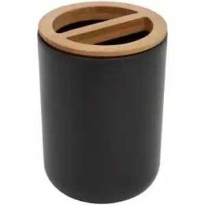 Image of Canyon Black Toothbrush Holder - Premier Housewares