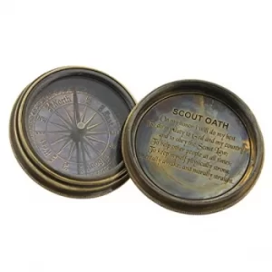 Image of Emporium Collection Brass Boy Scout Compass & Calendar