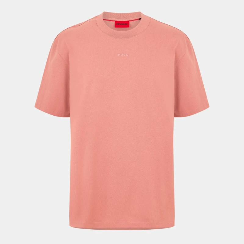 Image of Hugo Mens Dapolino T-Shirt Open Pink male XS
