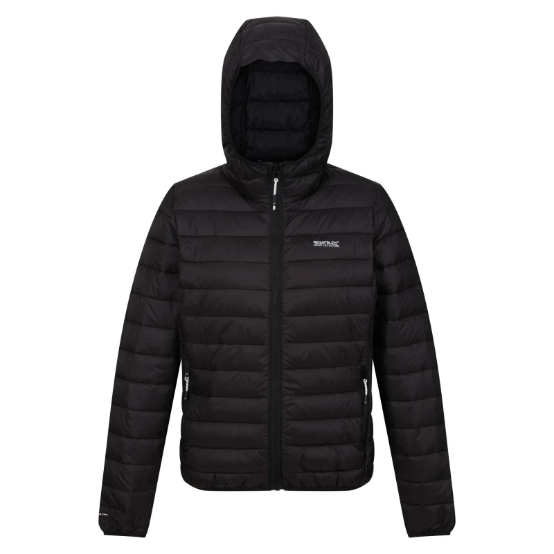 Image of Regatta Womens Hooded Marizion Padded Jacket Black