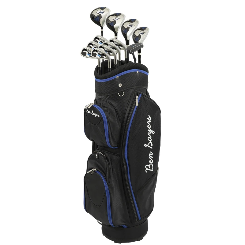 Image of Ben Sayers M8 Package Set - Golf Cart Bag - Black/Blue - Graphite - Right Hand One Colour WI0OG Unisex
