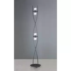 Image of Fragma floor lamp 4 bulbs G9, Black chrome