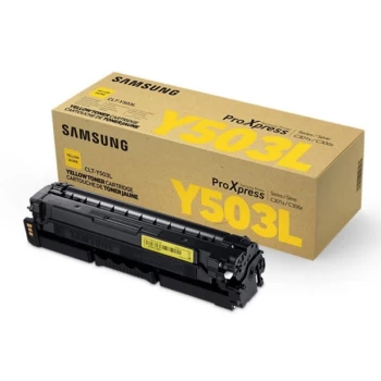 Image of Samsung CLT-Y503L Yellow Original Toner Cartridge - High Yield 5000 Pa