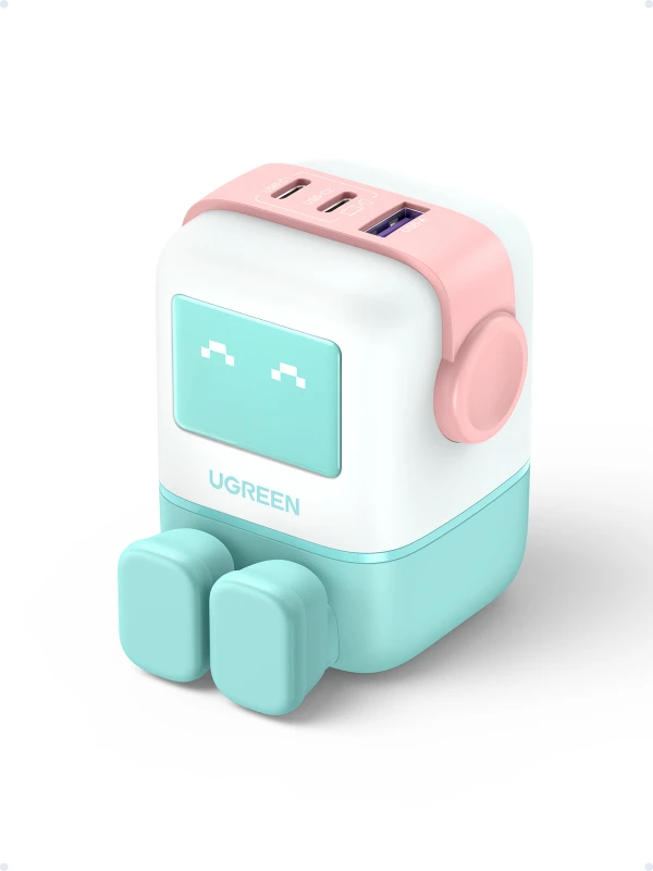 Image of Ugreen Uno 65W 3-Port GaN Charger - Blue 35857