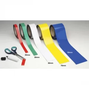 Image of Beaverswood Magnetic Easy-Wipe Racking Strip White 30mm x 10m