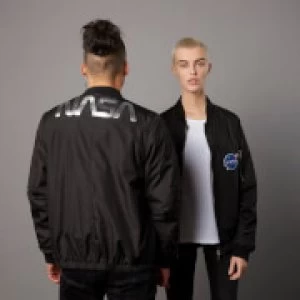 Image of NASA Badged Bomber Jacket - Black - M
