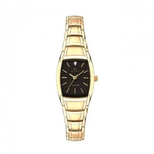 Image of Black And Gold 'Accurist Diamond Bracelet Watch' Watch - 8241