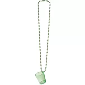 Image of St Patricks Day Shot Glass Necklace Fancy Dress