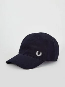 Image of Fred Perry Pique Classic Cap, Navy, Men