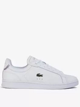 Image of Lacoste Womens Lacoste Carnaby Pro Trainers, White/Pink, Size 3, Women