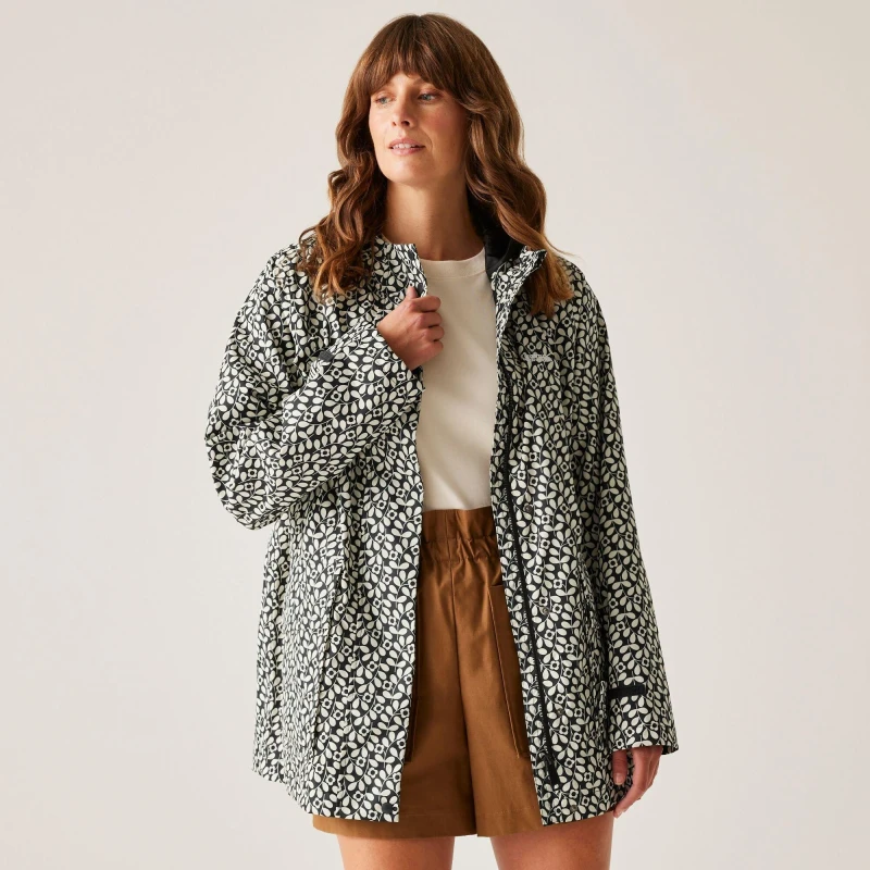 Image of Womens waterproof jacket Regatta Swing III Noir Female 48