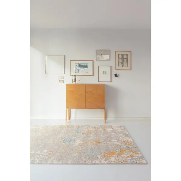 Image of MASTERCRAFT City 466117 AK990 160cm x 230cm Rectangle - Grey and Multicoloured 47574