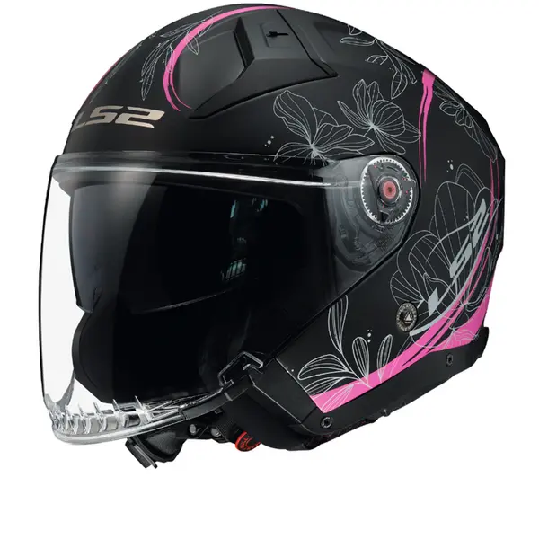 Image of LS2 OF603 Infinity II Lotus Matt Pink Jet Helmet Size M
