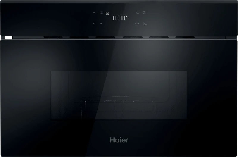Image of Haier H38SIDBF7XK 24 Litre 39cm High, Built In Small Microwave With Grill - Black