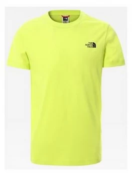Image of Boys, The North Face Unisex Short Sleeve Simple Dome T-Shirt - Green, Size XL=15-16 Years