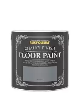 Image of Rust-Oleum Chalky Floor Paint Mineral Grey 2.5L