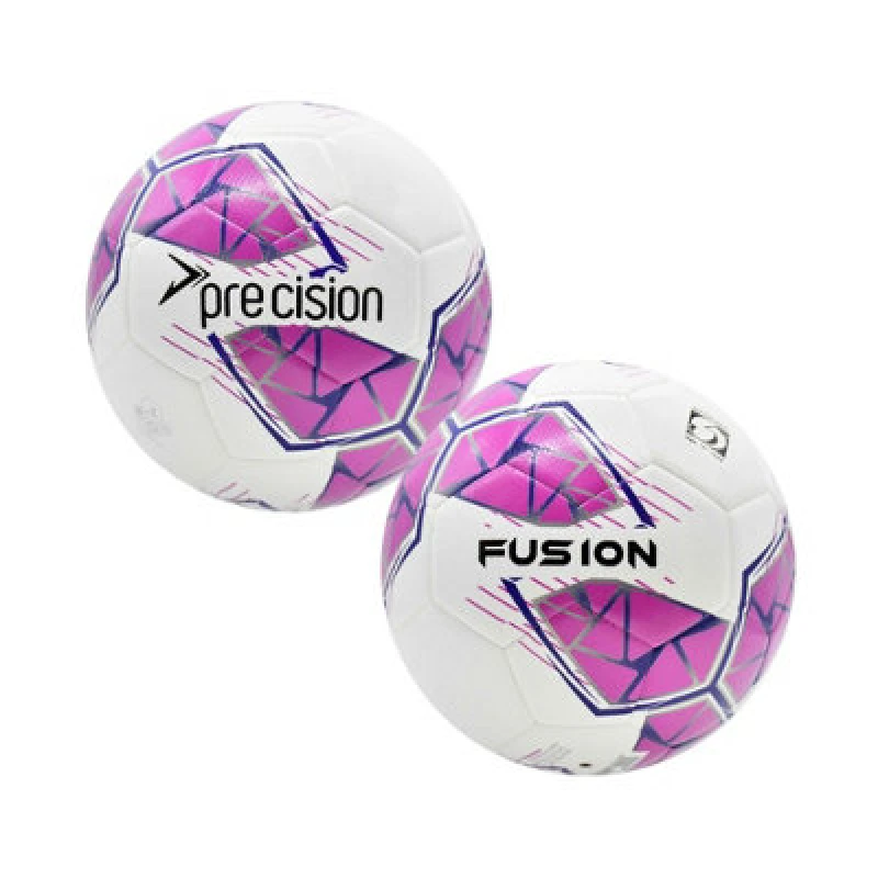 Image of Precision Fusion Fifa Basic Training Ball White/pink/purple/grey (5)