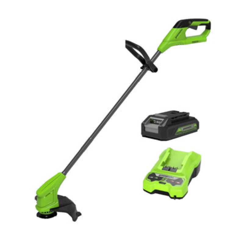 Image of Greenworks ST24B 24v Cordless Grass Trimmer 250mm ST24B216-01 Batteries: 1 x 2ah Li-ion