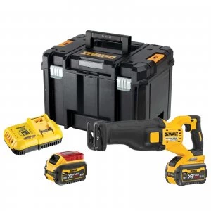 Image of DEWALT DCS389 54v XR Cordless FLEXVOLT High Power Reciprocating Saw 2 x 9ah Li-ion Charger Case