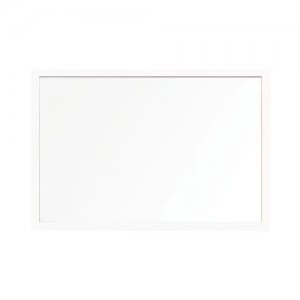 Image of Bi-Office Protector Glass Board W/Clamps Wh Frm 900x600