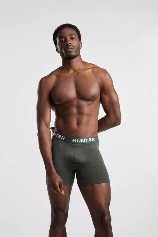 Image of Hunter Mens 3 Pack Boxer Briefs Size: Medium Multicolor Male M