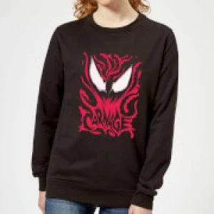 Image of Venom Carnage Womens Sweatshirt - Black