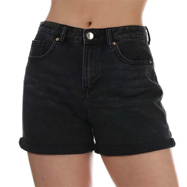Image of Only Phine Life Denim Shorts - Black 6