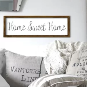 Image of KZM365 Brown White Black Decorative Framed MDF Painting