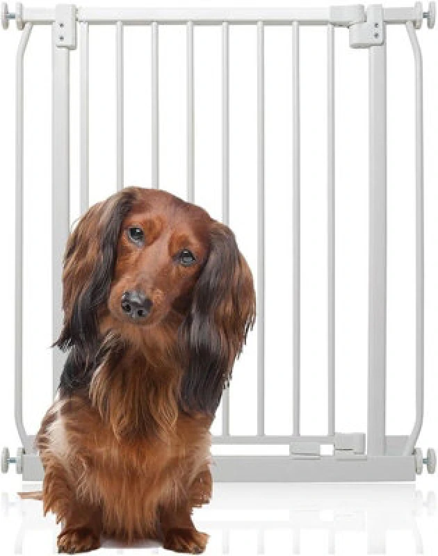 Image of Bettacare Elite Pressure Dog Gate, 171Cm - 180Cm, Matt White, Pressure Fit Pet Gate For Dog And Puppy