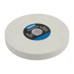 Image of Draper 04142 Aluminium Oxide Bench Grinding Wheel, 200 x 25mm, 80G, White