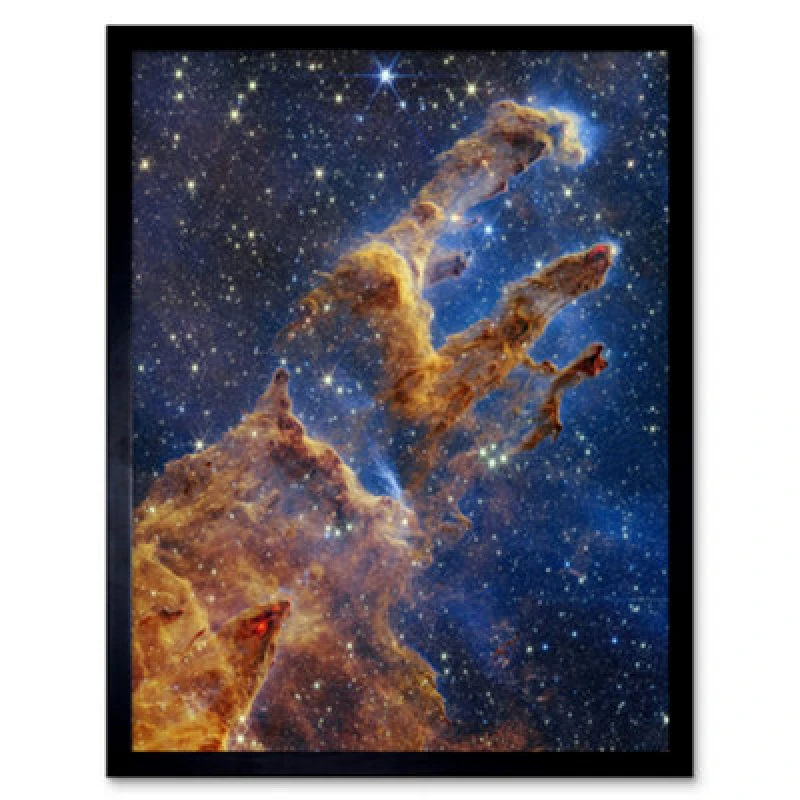 Image of Artery8 Nasa Webb Space Telescope Pillars Creation Eagle Nebula Framed Wall Art Print