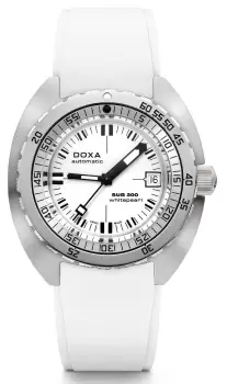 Image of Doxa Watch SUB 300 Whitepearl Rubber