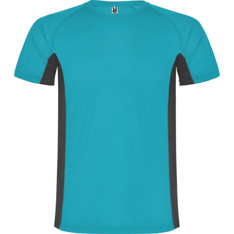 Image of ROLY ROLY Men Shanghai Short-Sleeved Sports T-Shirt in Turquoise Size: large Turquoise L Male 5063574004770
