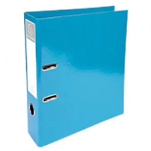 Image of Exacompta Lever Arch File 53627E 70 mm Pressboard 2 ring A4 Blue Pack of 10